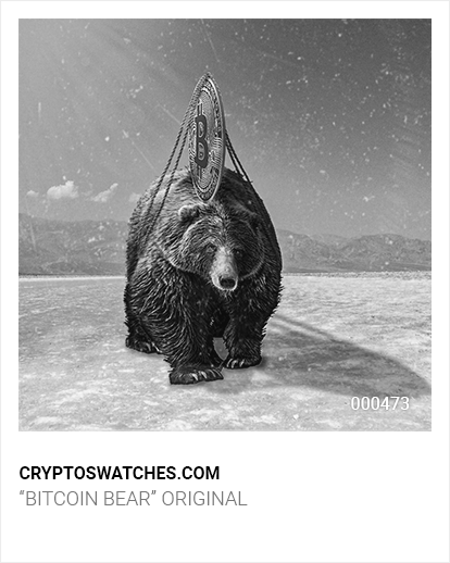 "Bitcoin Bear" Original - No. 000473