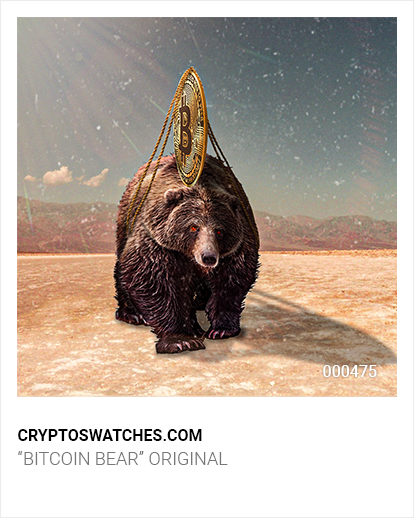 "Bitcoin Bear" Original - No. 000475