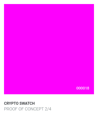 Crypto Swatch - Proof of Concept 2/4