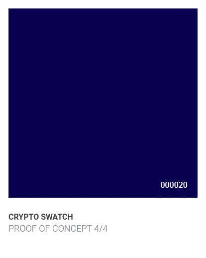 Crypto Swatch - Proof of Concept 4/4