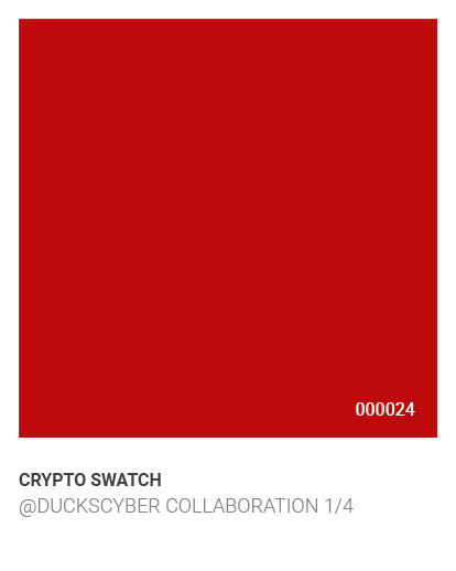 Crypto Swatch, @DucksCyber Collaboration 1/4