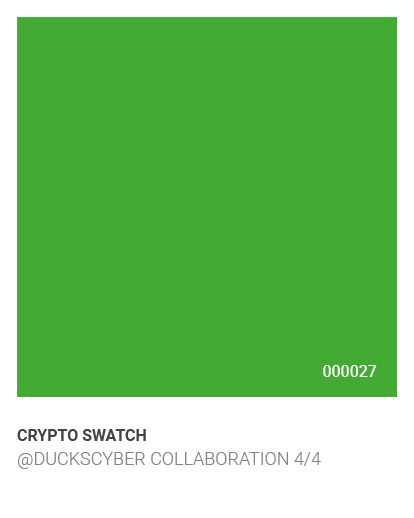 Crypto Swatch, @DucksCyber Collaboration 4/4