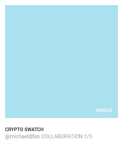 Crypto Swatch, @michaeldifeo Collaboration 1/5