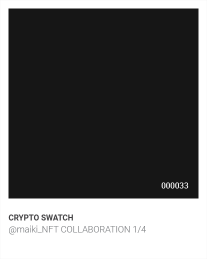 Crypto Swatch, @maik_NFT Collaboration 1/4