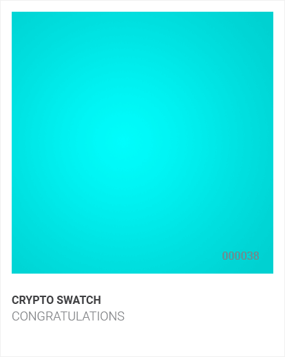 Crypto Swatch, 100 Followers Giveaway