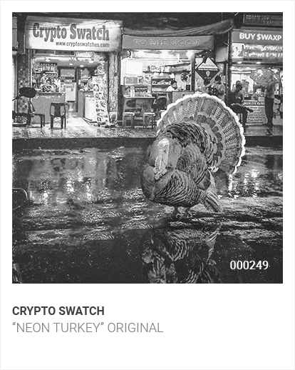 @CryptoSwatches Original: "Neon Turkey" - No. 000249